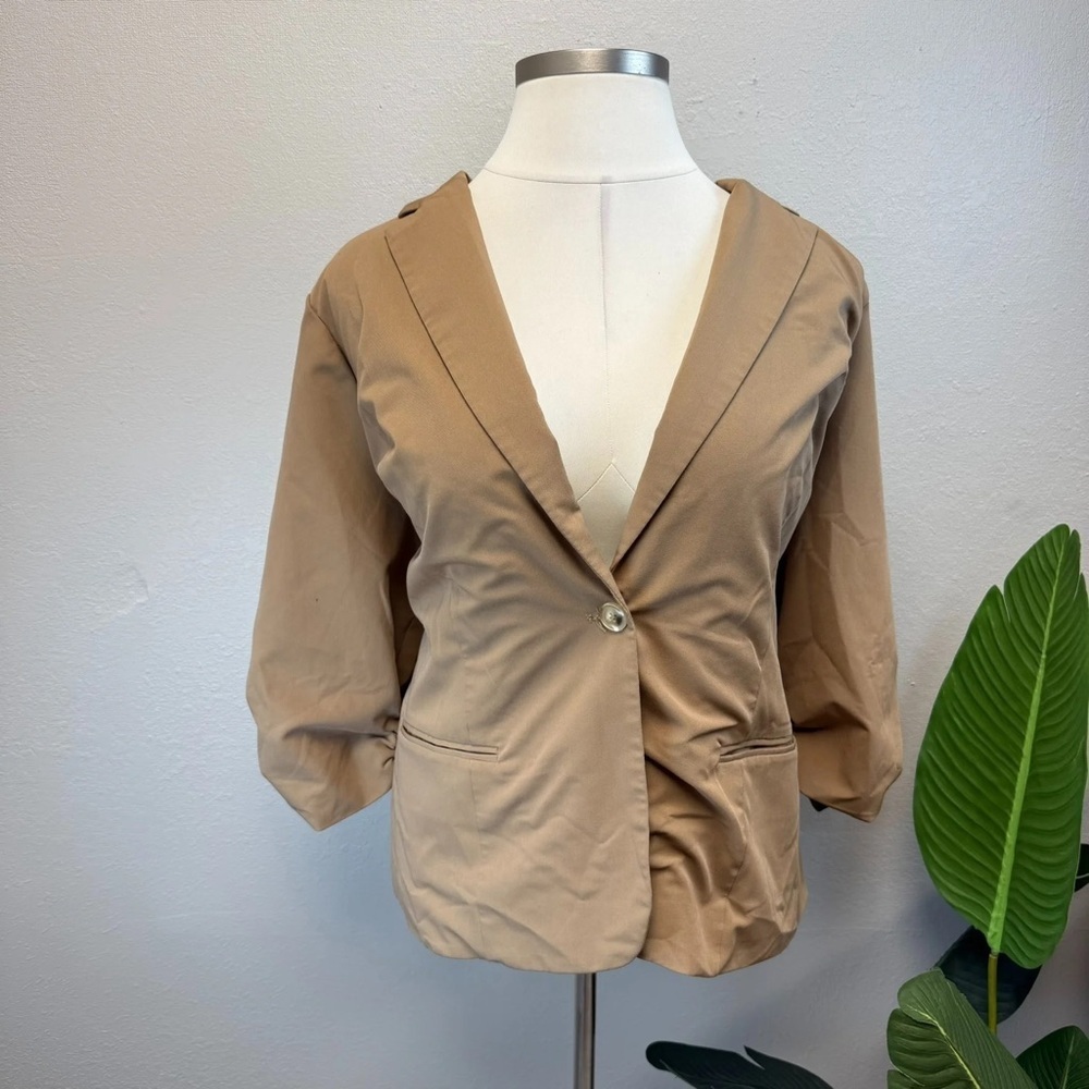 Torrid Tan City Twill Classic Fit Blazer - Size 26 (4)